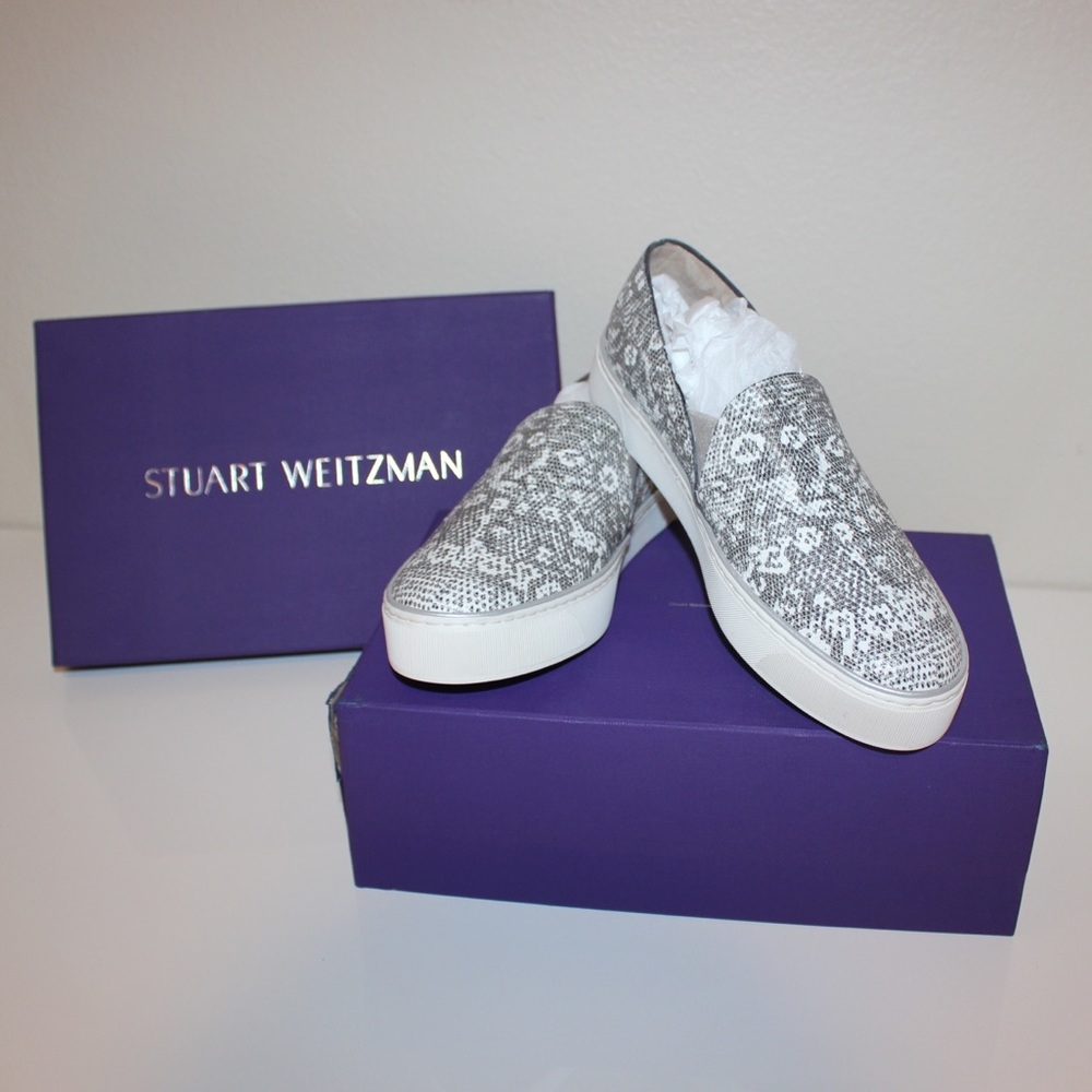 Authentic Stuart Weitzman Nuggie Slip-on Sneakers